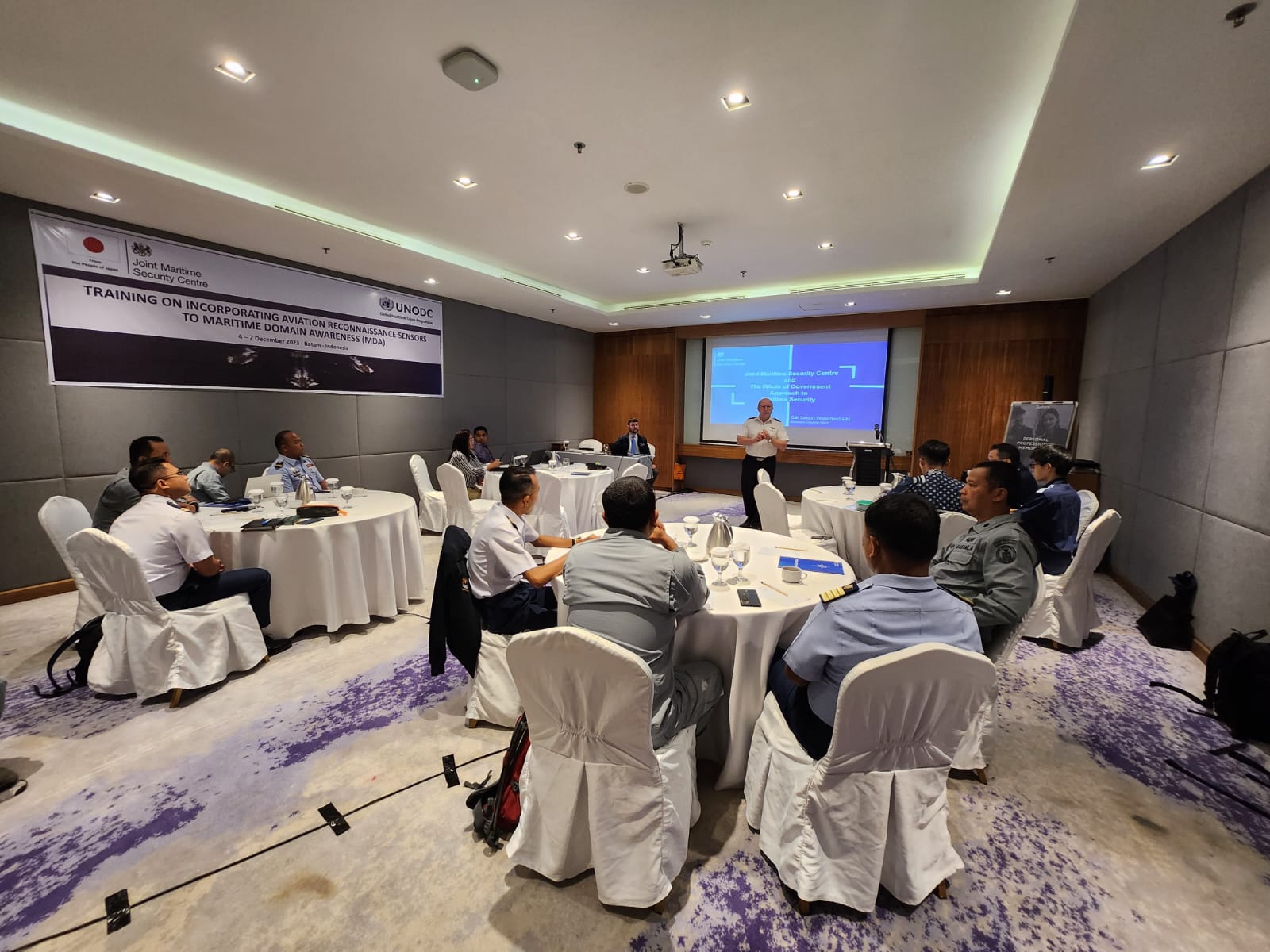 Direktur Operasi Udara Maritim Bakamla RI Ikuti Opening Training UNODC dan JCG