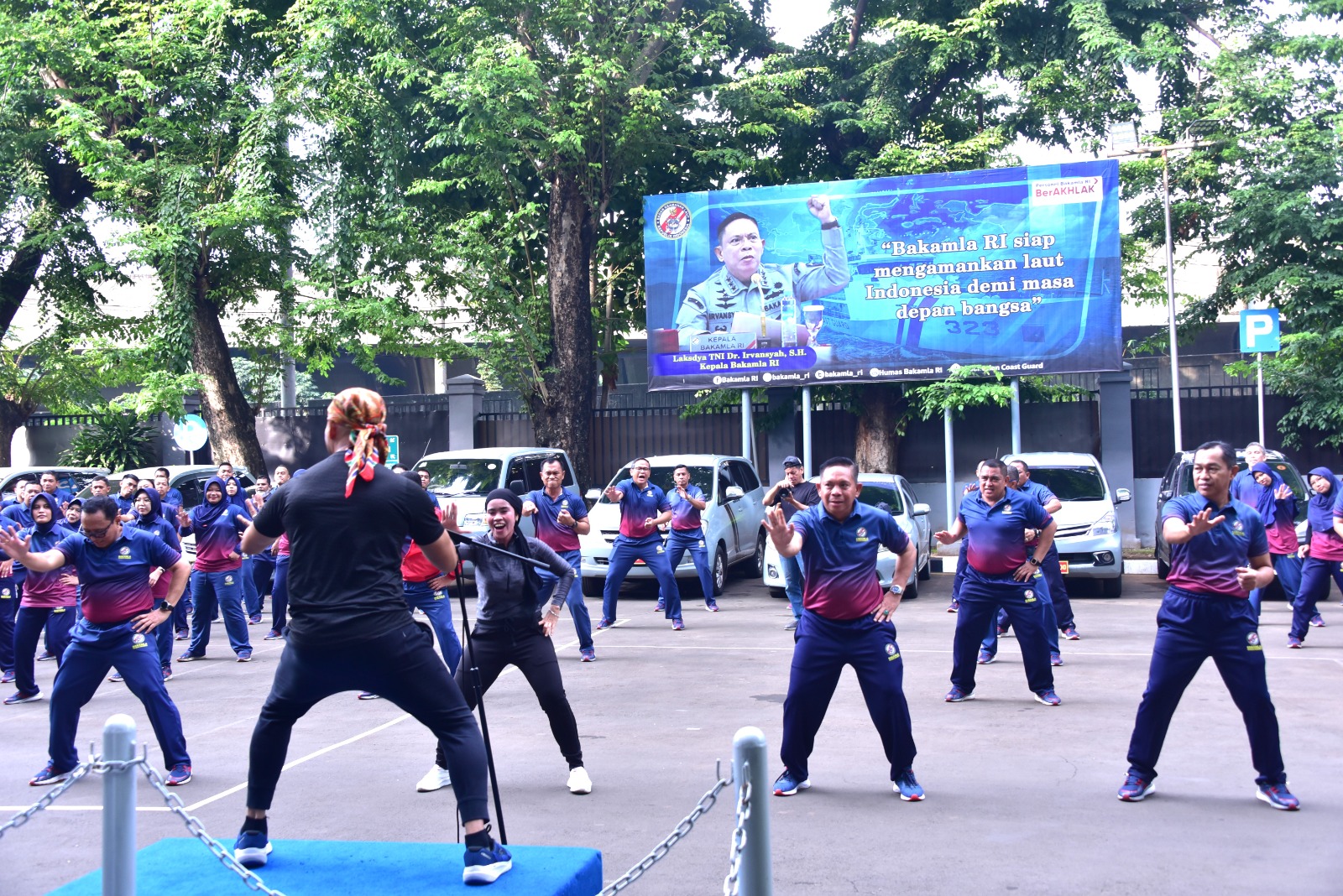 Kepala Bakamla RI Olah Raga Bersama